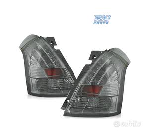 FANALI PER SUZUKI SWIFT 05-10 LED FONDO CROMATO FU
