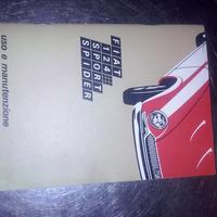 libretto uso manutenzione fiat 124 spaider