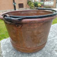 Antico paiolo per polenta in rame