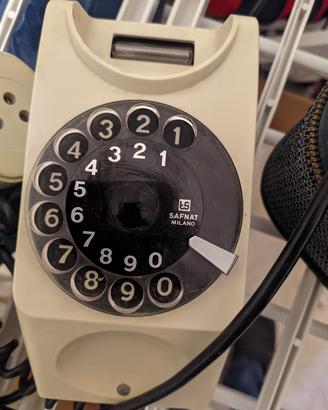 Telefono a rotella Safnat Ts Milano Vintage nuovo