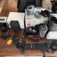 Canon 6d + 24-105 + 70-200 + obiettivi e accessori