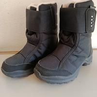 Stivali Doposci Bambino Neri Neve Pioggia nr.27