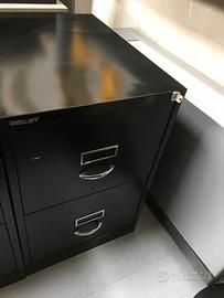 5 cassettiere metalliche nere Bisley