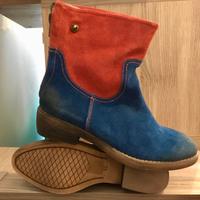 Stivali 40 Biker Country Pelle Zip NUOVI