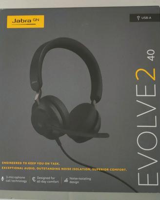CUFFIE JABRA EVOLVE2 40 SE MS STEREO NERE