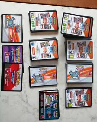 Lotto di 240 codici promozionali carte Pokemon