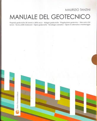 MAURIZIO TANZINI Manuale del geotecnico