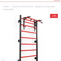 Stazione Multifunzione - Spalliera Con Barra Per T