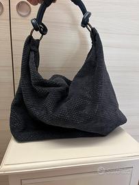 Borsa blu fiorella Rubino