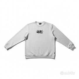 Felpa HUF grigia con logo ricamato