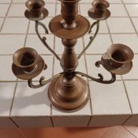 CANDELABRO A 5 BRACCIA IN RAME VINTAGE