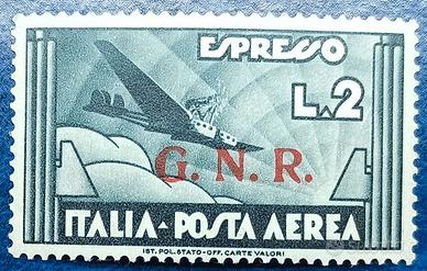RSI 1943 Soggetti allegorici sovrastampati G.N.R.