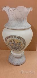 VASO IN VETRO CON DECORAZIONE
