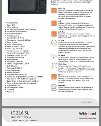 Forno Microonde Nuovo Whirpool