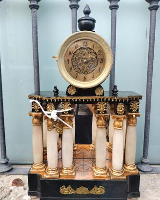 Orologio Biedermeier movimento a filo funzionante
