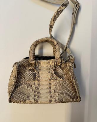 Borsa Hector in vero pitone