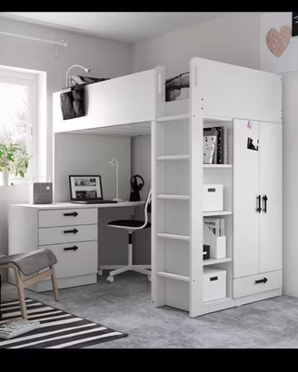 Letto a soppalco IKEA SMASTÄD con