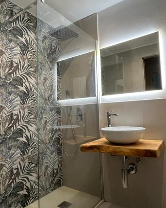 Top lavabo in legno