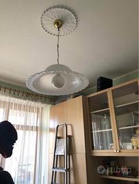 Lampadario a sospensione in vetro