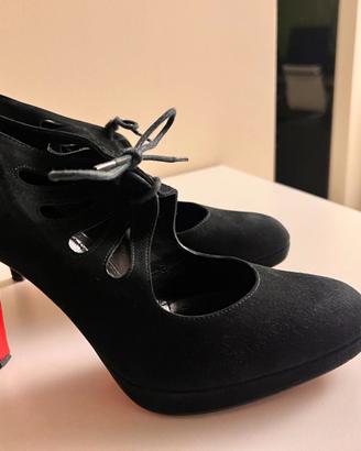 Scarpe con tacco alto e plateau