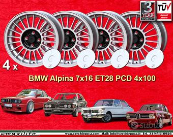 4 pz. cerchi BMW Alpina 7x16 ET28 3 E21 E30