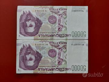 Banconote da 50 mila lire