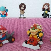 Lotto 6 action figure Mario Kart Yattaman Lupin 3