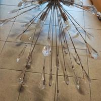 lampadario moderno, cromato 