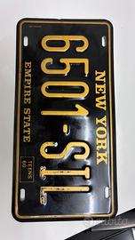 Targa Americana Originale New York 1960 Vintage d'