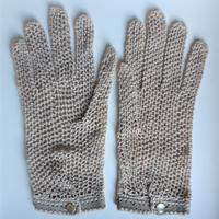 Guanti Vintage anni '50, in cotone beige