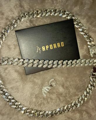 Set gioielli Aporro/Preziosi - Miami Cuban Link