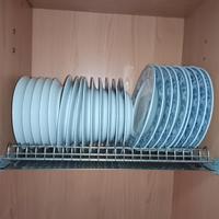 Scolapiatti in acciaio da incasso per pensile