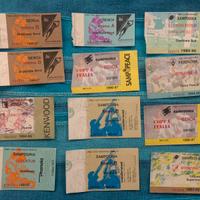 Lotto 12 biglietti partite calcio anni 80/90