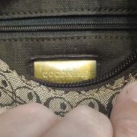 coccinelle borsa gintage tessuto e cuoio