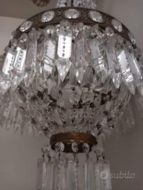 lampadario stile impero restaurato