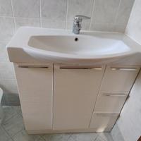 MOBILE BAGNO ARBI BIANCO CON LAVABO INCORPORATO