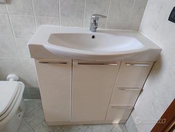 MOBILE BAGNO ARBI BIANCO CON LAVABO INCORPORATO