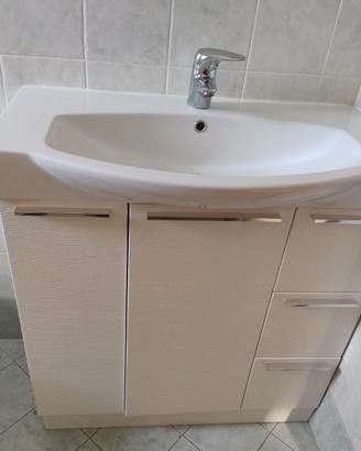 MOBILE BAGNO ARBI BIANCO CON LAVABO INCORPORATO