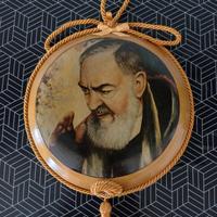 Quadretto Vintage d'Arredo / Arte Sacra - San Pio