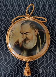 Quadretto Vintage d'Arredo / Arte Sacra - San Pio