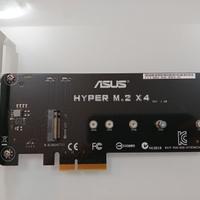 Scheda ASUS Hyper M.2 x4 PCIe M.2 fino a 22110