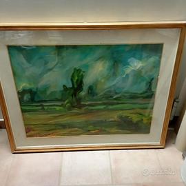 Quadro Grande Firmato. con cornice