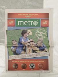 giornale Metro Italia campione del mondo 2006