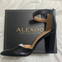 Scarpe con tacco pitonate