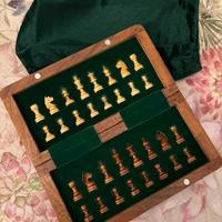 Mini scacchiera legno magnetica nuova