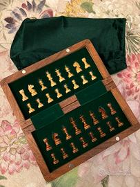 Mini scacchiera legno magnetica nuova