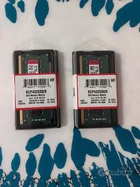 16GB DDR4 RAM KINGSTON KCP432SS8/8 2x 8Gb SODIMM