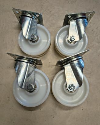 4 Ruote girevoli in poliammide su cuscinetti