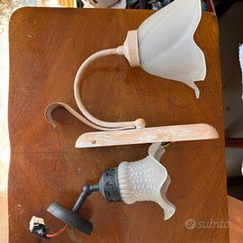 Lampade vintage da parete Lampadario a fiore