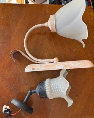 Lampade vintage da parete Lampadario a fiore